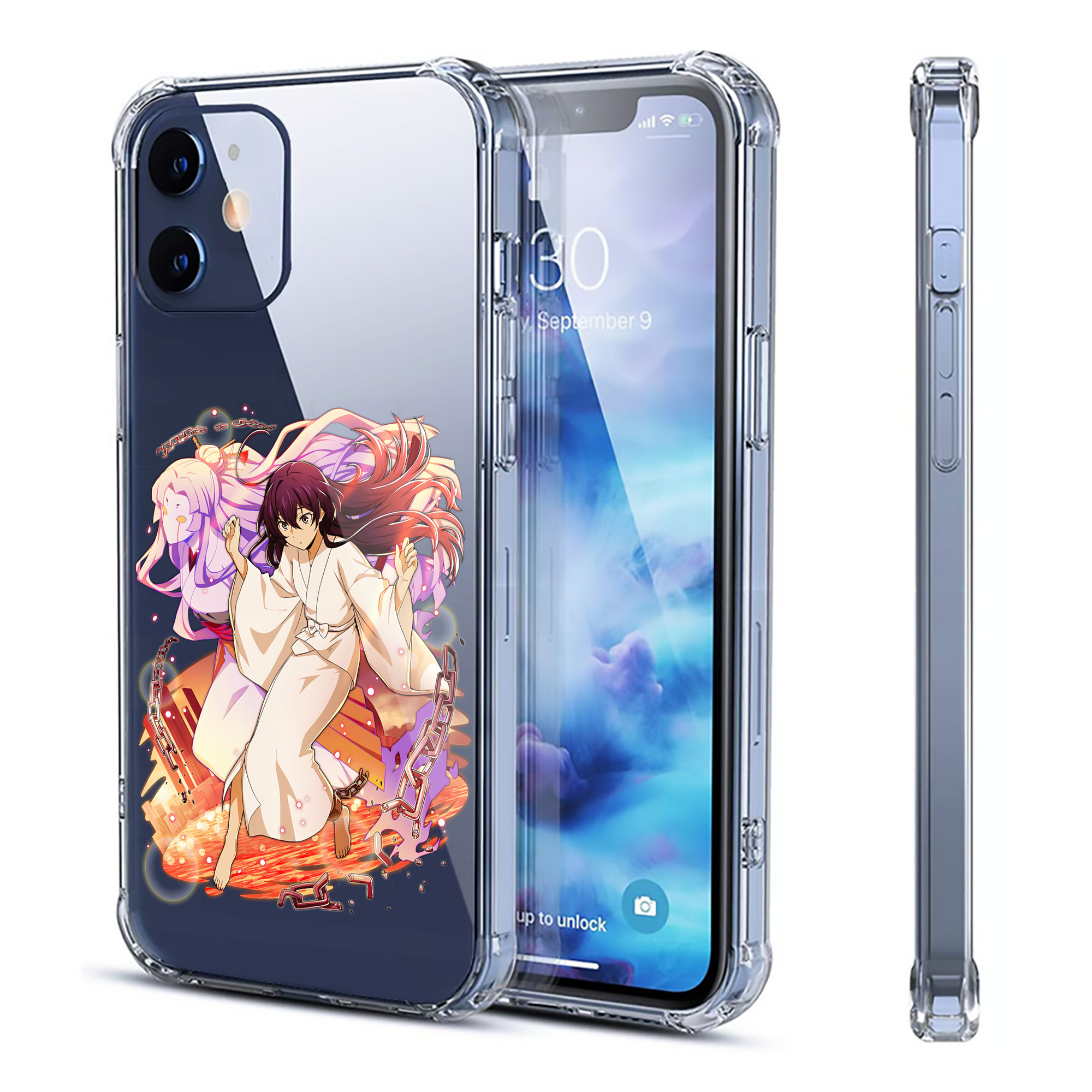 （画像用） 文豪ストレイドッグス Bungo Stray Dogs 【iPhone 12シリーズ対応】透明スマホケース（クリアソフトケース）